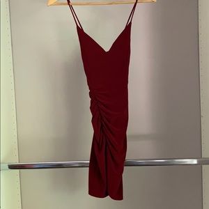 Maroon mini dress